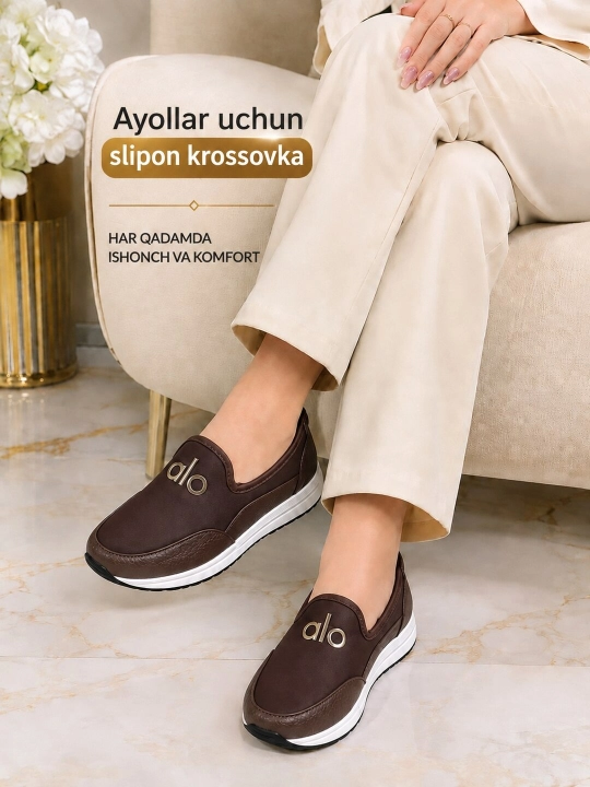 Ayollar uchun 36-41 o‘lchamli krossovkalar, ayollar poyabzali, sliponlar