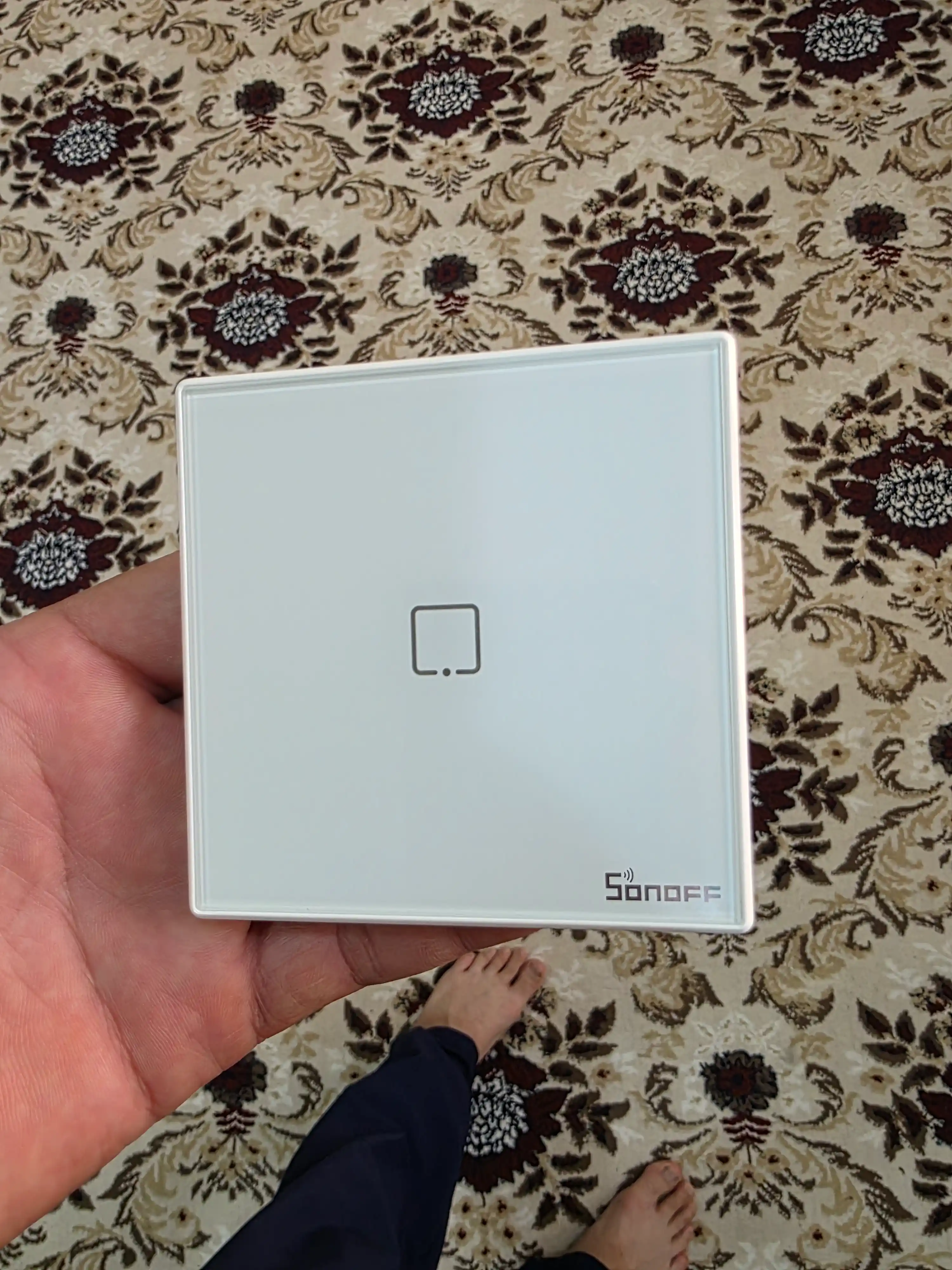 Sonoff T2 RF 1 Gang 433 MGts simsiz sensorli o‘chirgichi, oq