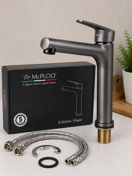 Смеситель для кухни McPolo MFA20302GG, однорычажный,