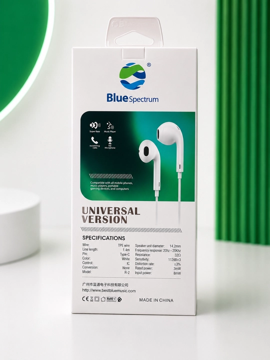 Проводные наушники Blue Spectrum R-2 Type-C с микрофоном и управлением
