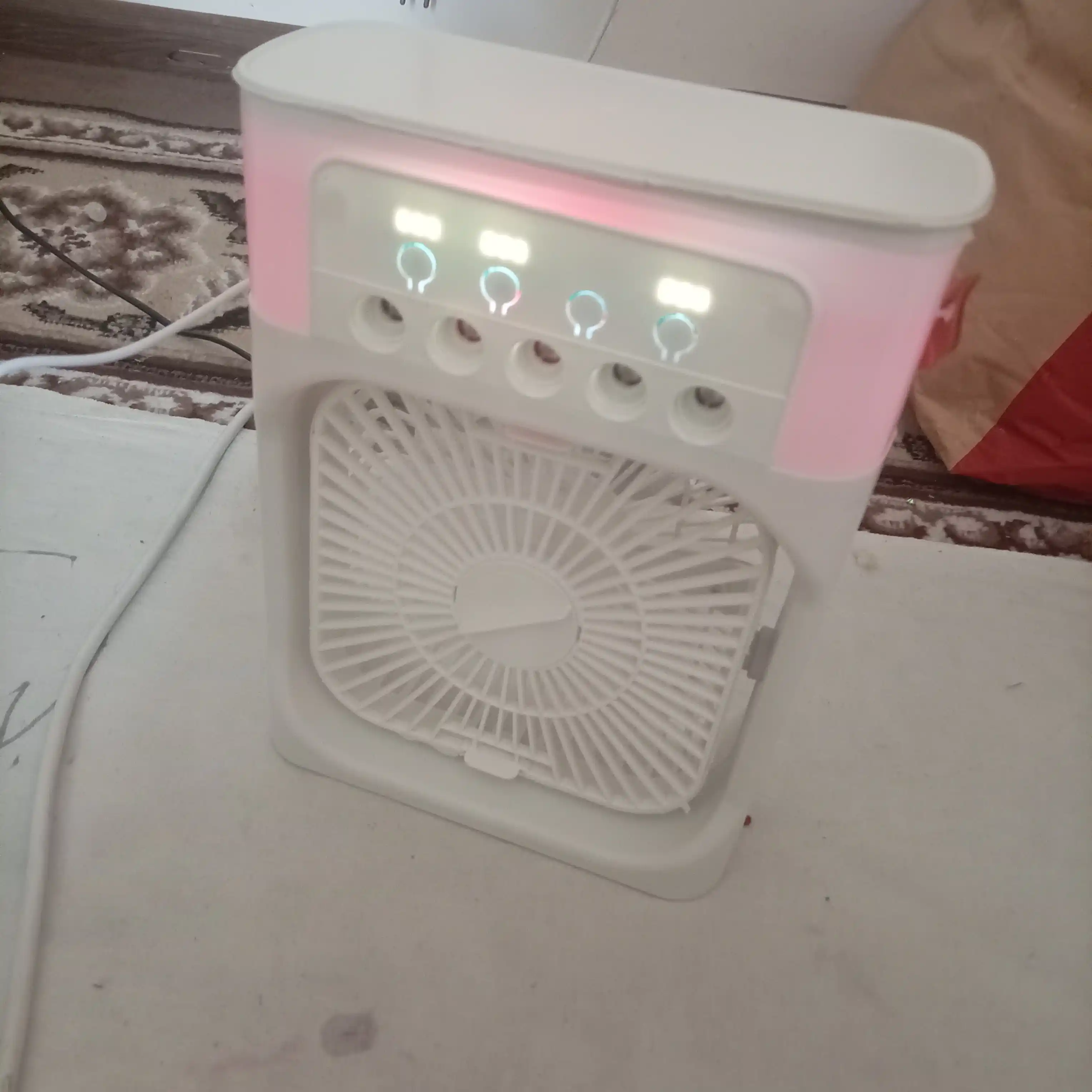 Portativ mini-konditsioner, namlagich, tozalagich va mini ventilyator, 3 tasi 1 da