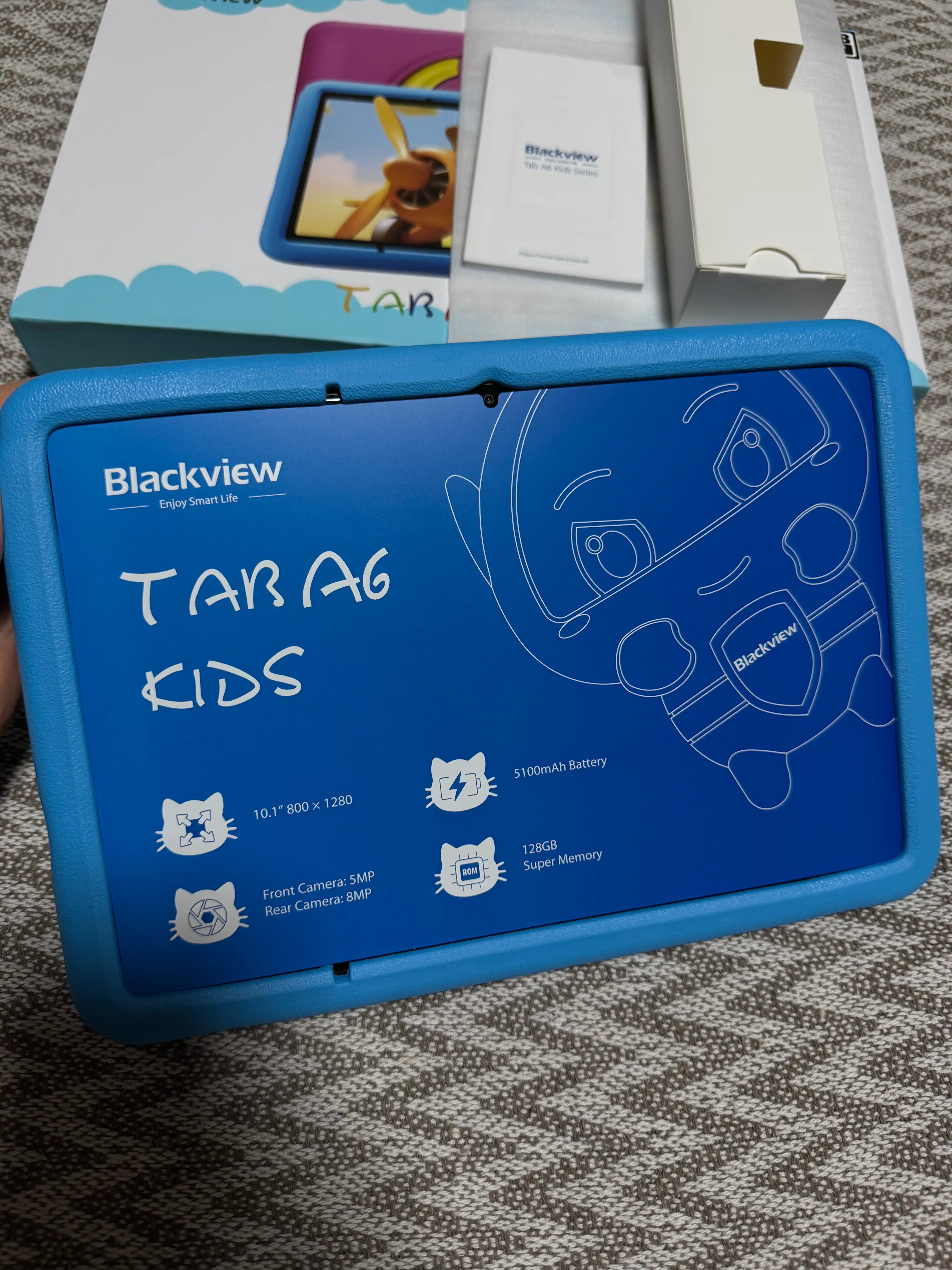 Bolalar uchun planshet Blackview Tab A6 Kids 10.1", 4GB 128GB, 5100 mAs, Android 14