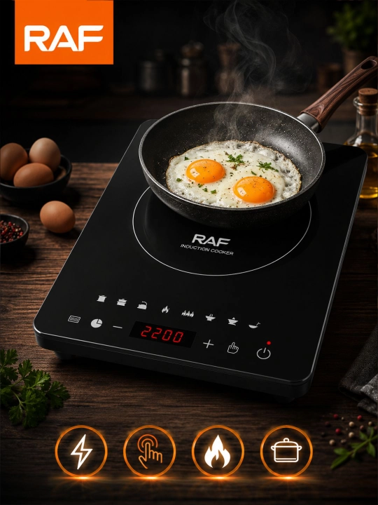 RAF sensorli elektr pishirish induksion pechkasi 2200W zamonaviy dizayn