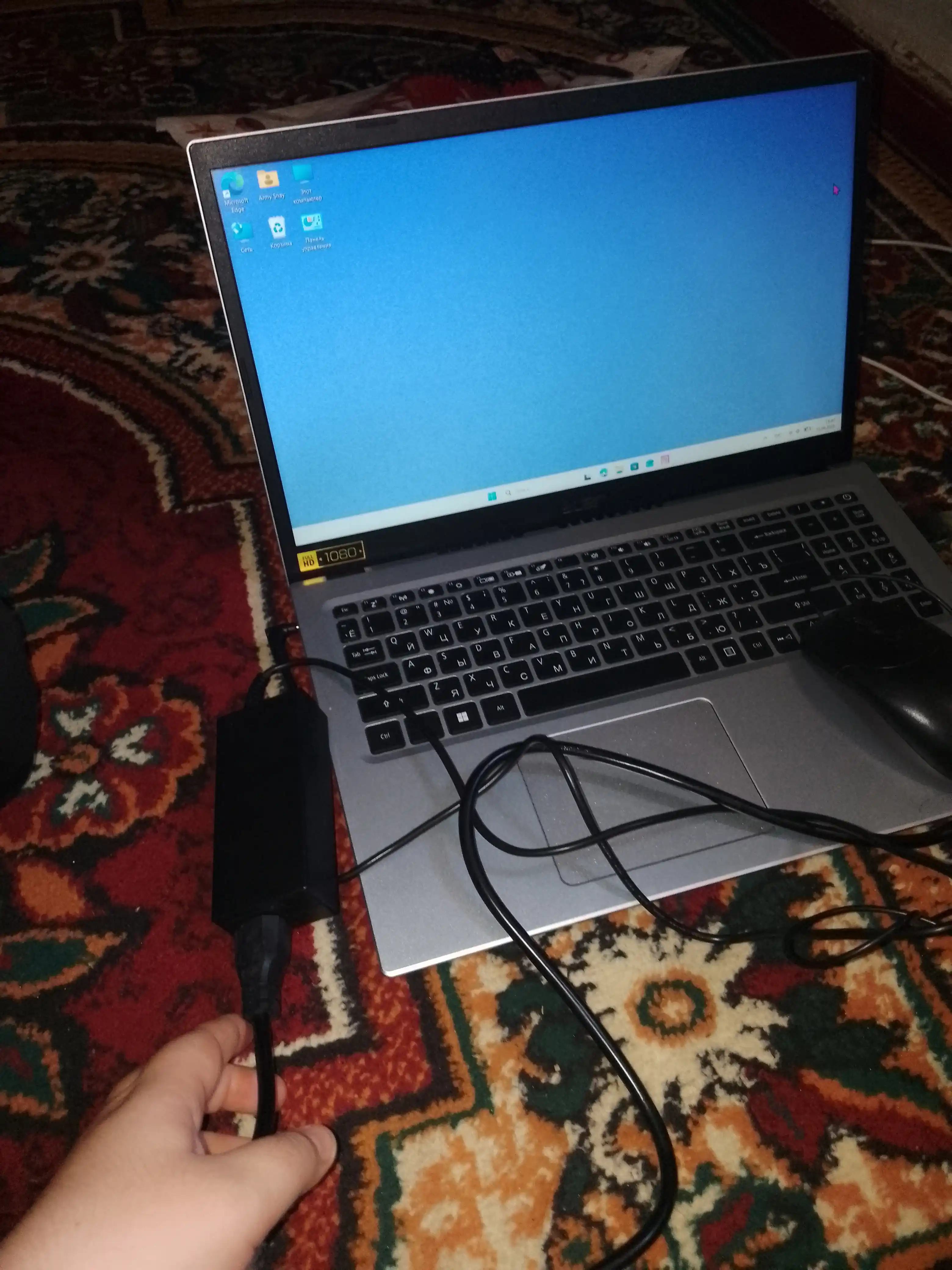 Зарядка для ноутбука Acer 19V 3.42A 65W, блок питания, маленький конец