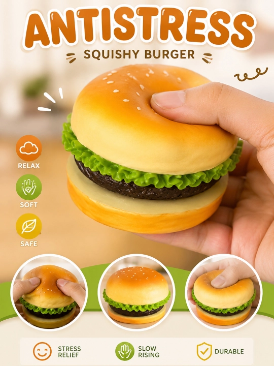 Squishy stressga qarshi vositasi - qiziqarli va yoqimli o‘yinchoq - 