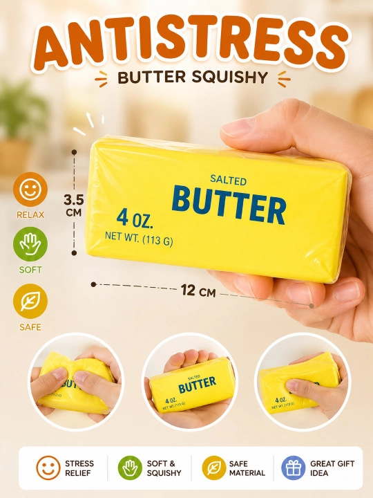 Squishy stressga qarshi vositasi - qiziqarli va yoqimli o‘yinchoq