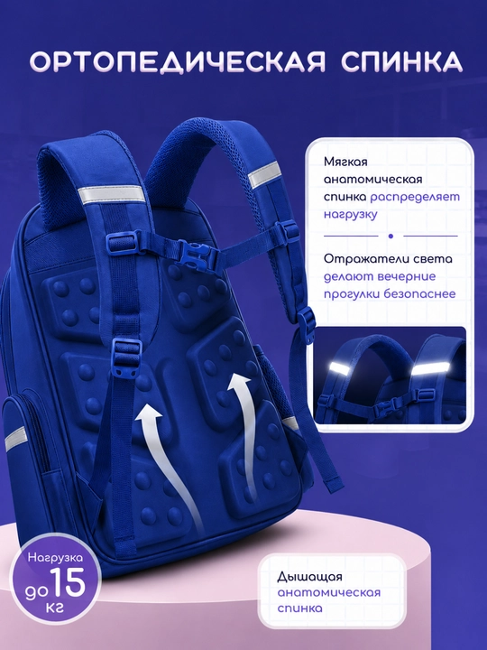 Рюкзак для девочки, ортопедический школьный рюкзак для школы