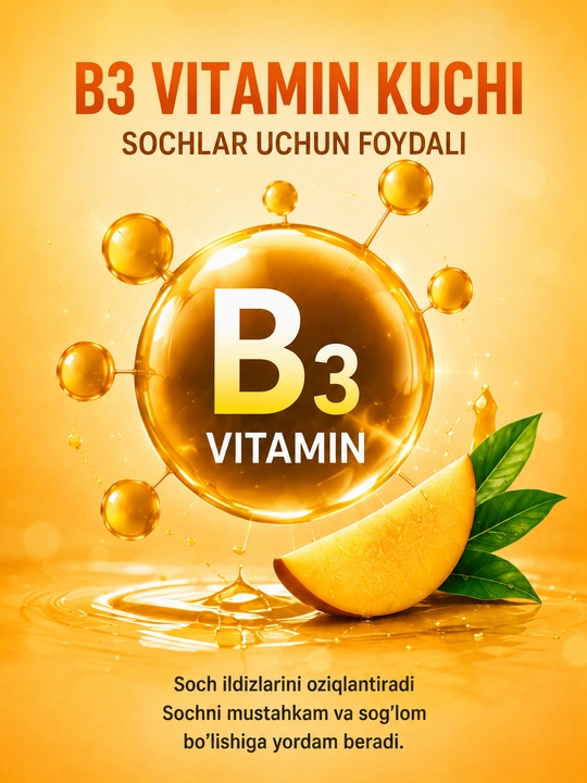Carbon B3 Vitamin шампунь для волос 1200 мл, укрепляющий и питательный