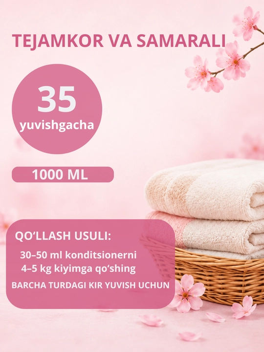 Wallner кондиционер для белья 1000 мл
