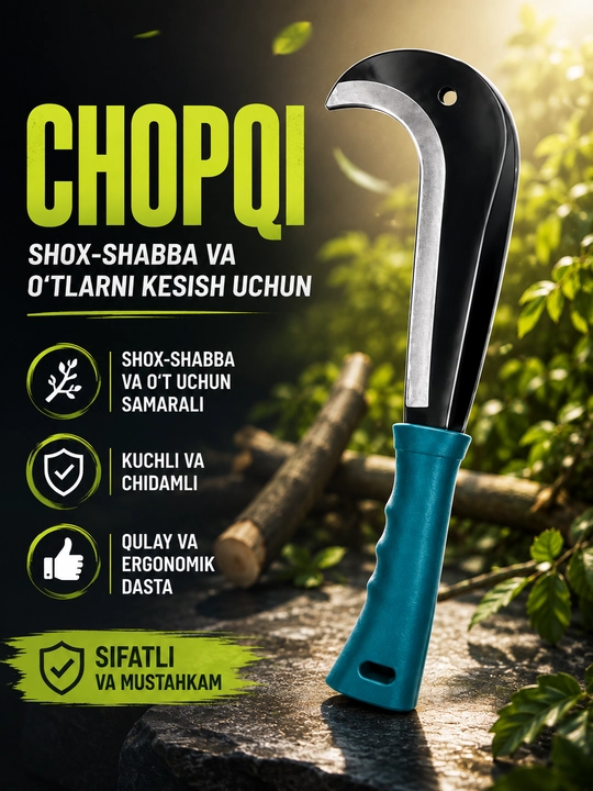 Серп для срезания травы и сорняков, с удобной эргономичной ручкой
