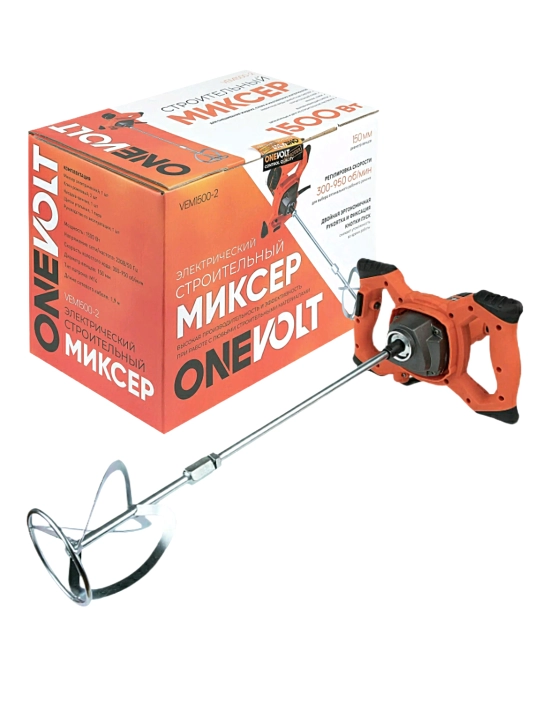 Elektr qurilish mikseri ONE VOLT VEM1500-2, 1500 Vt, 300–950 ayl/min
