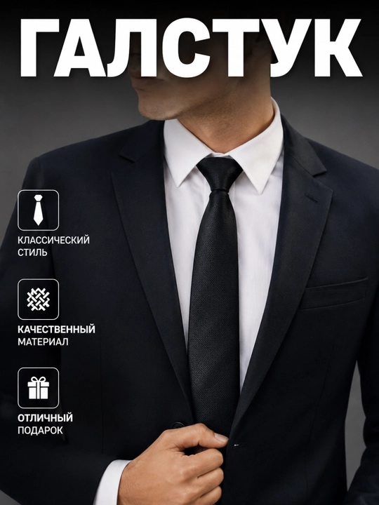 Galstuk, galstuk erkaklar uchun, boyinbog' sovg`a qutisida - 