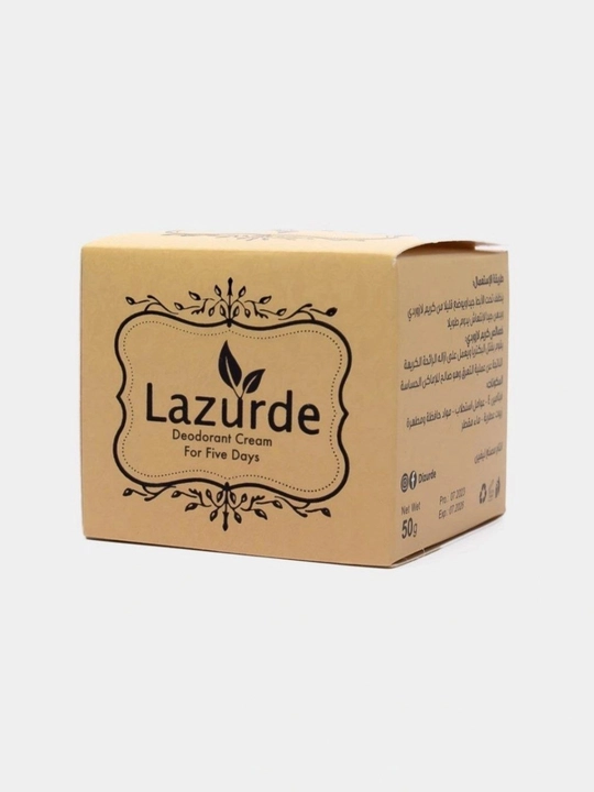 Lazurde ayollar uchun dezodorant, ter hidiga qarshi antiperspirant krem, 50 gr