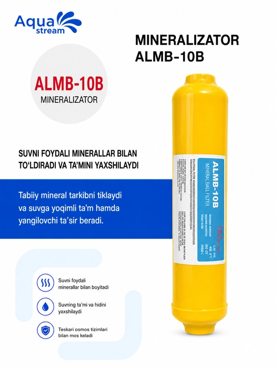 Фильтр для воды под мойку, с краном и баком на 8 л, AquaStream NW-RO50