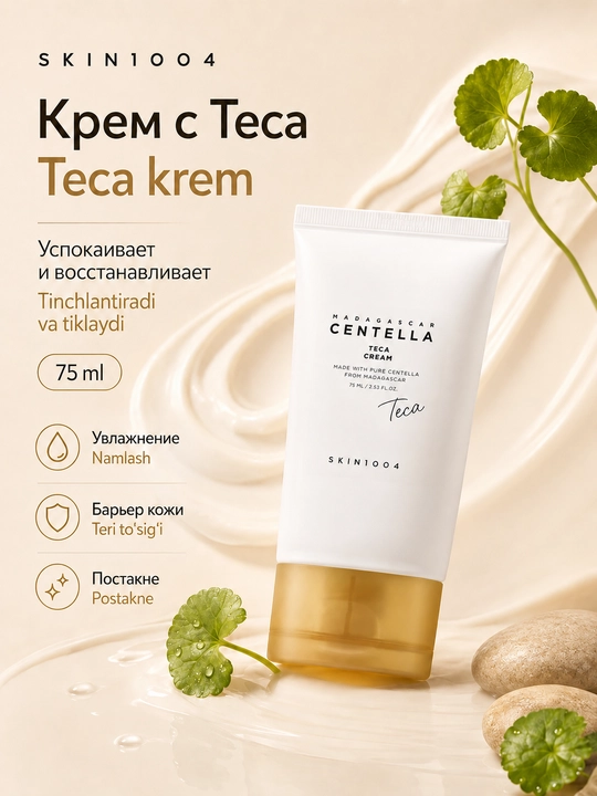 SKIN1004 Madagaskar Centella Teca kremi TECA 75 ml