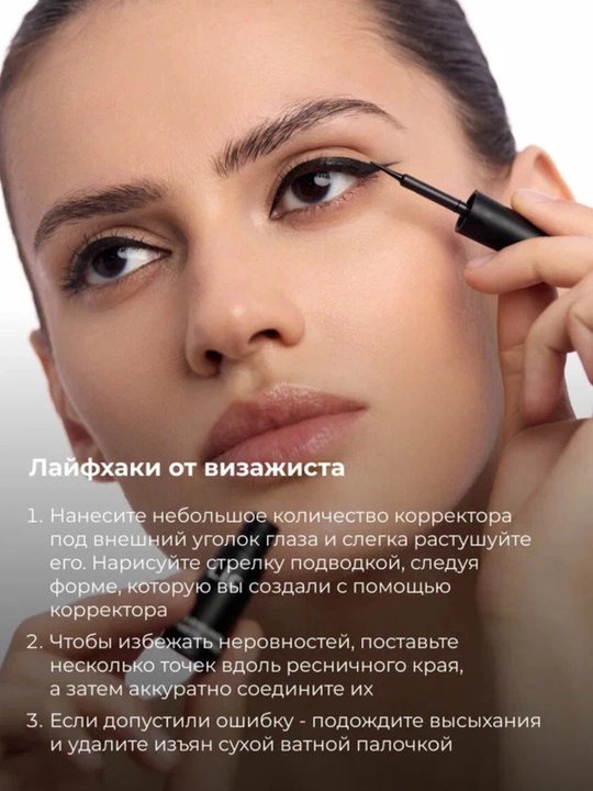 Suyuq matli podvodka Liquid Eyeliner Matte, 01 Black Lic