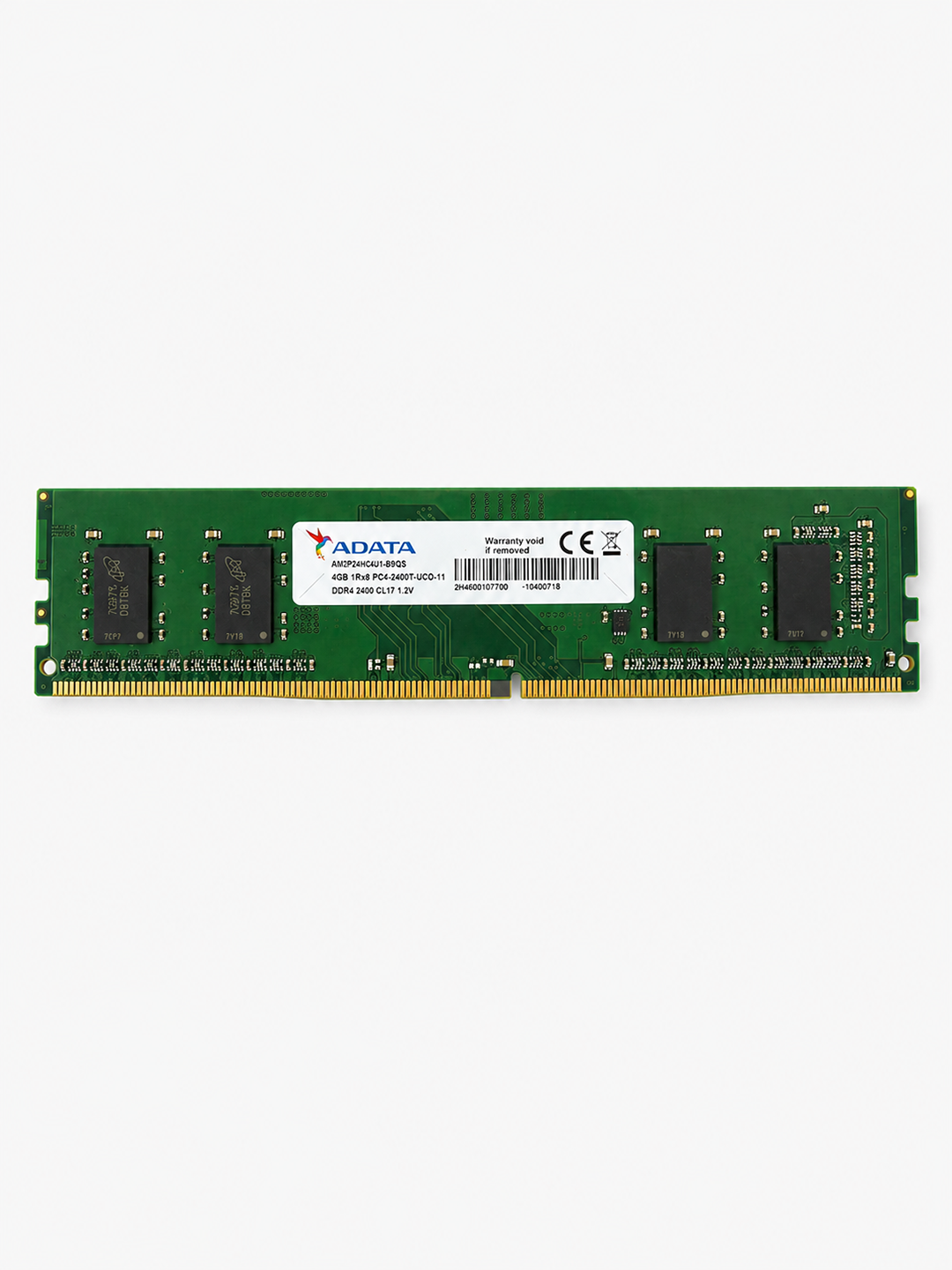 DDR4 4GB 2400 MHz operativ xotira, DIMM 288 Pin, 1.2V, kompyuter uchun