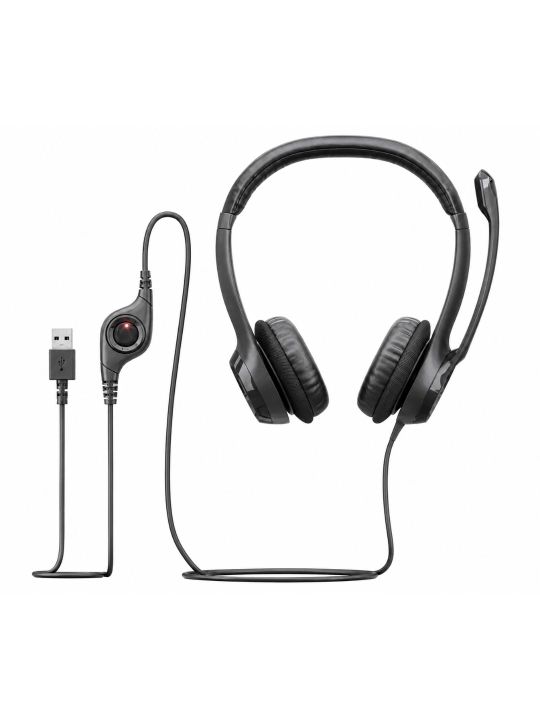 Наушники проводные Logitech H390 с микрофоном, USB-[?], кабель 1,9 м