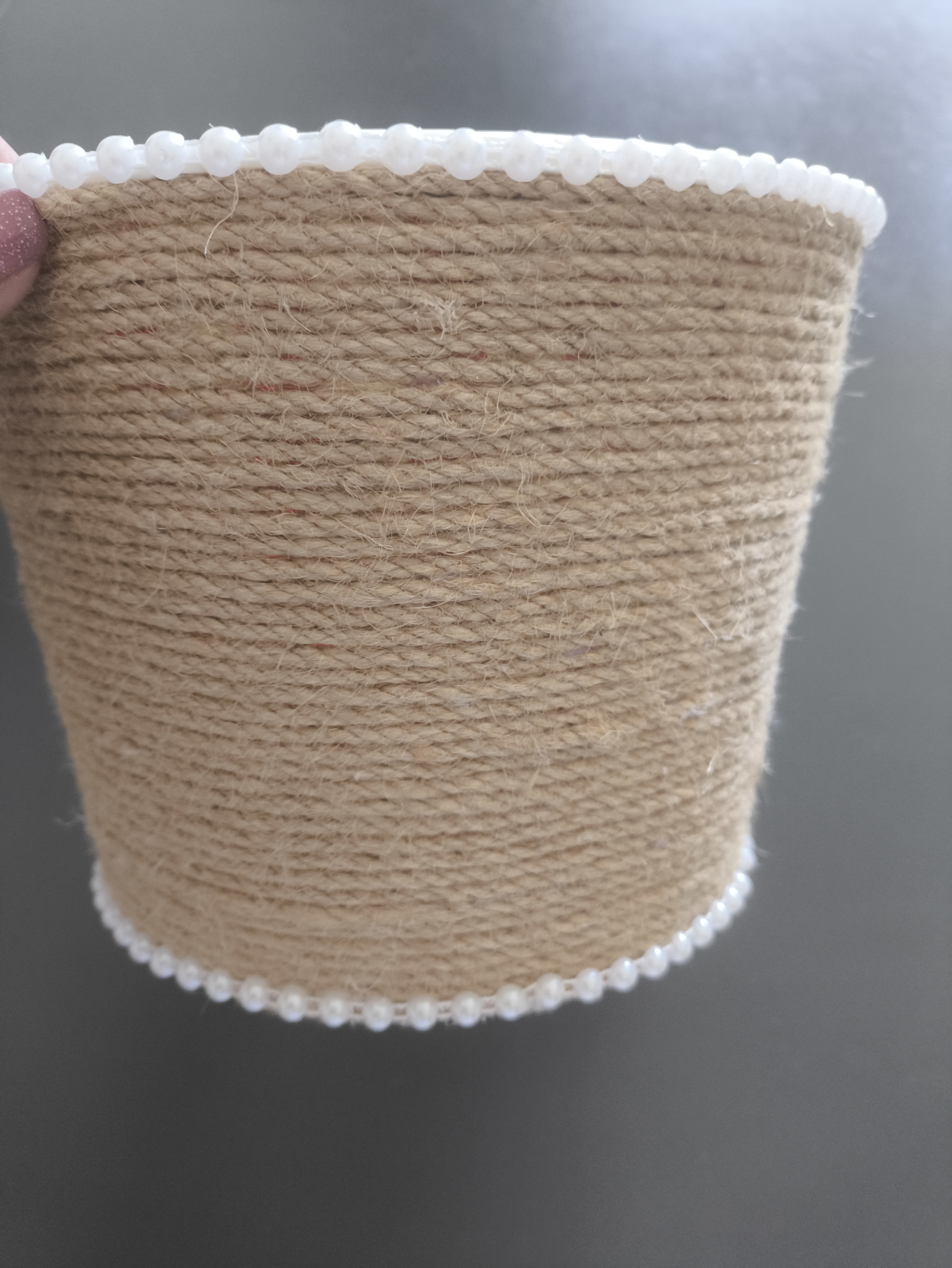 Tabiiy jut kanat, kogtetochka, dekor, DIY va qo‘l ishlari uchun arqon