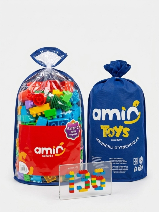 Детский развивающий конструктор Amin Toys Safari 2 (136 деталей)