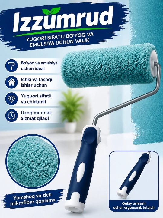 Izzumrud mikrofiber bo‘yoq valigi - 