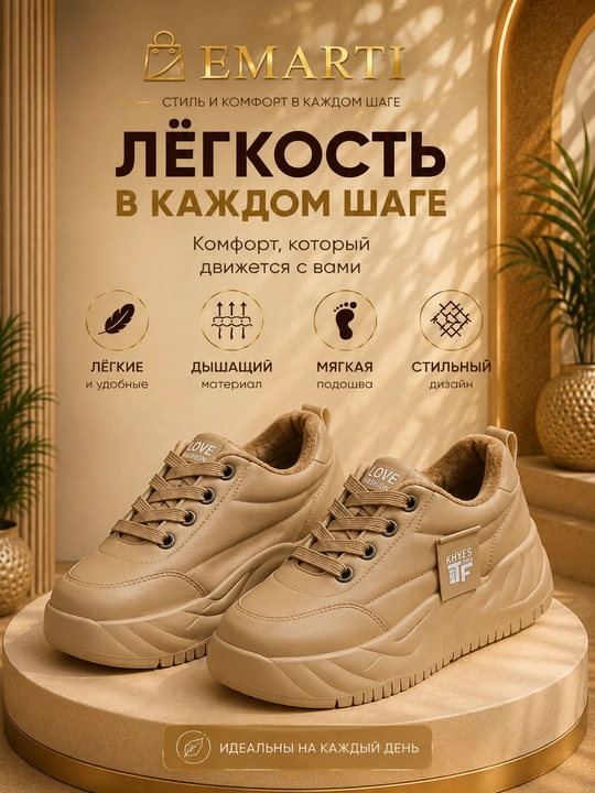 Кроссовки женские, осень зима, весна, с мехом 2 вида, маломерка на 1 размер