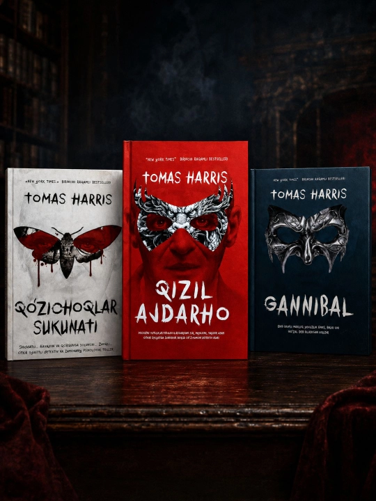 Tomas Harrisning. QO‘ZICHOQLAR SUKUNATI, QIZIL AJDARHO, GANNIBAL - 