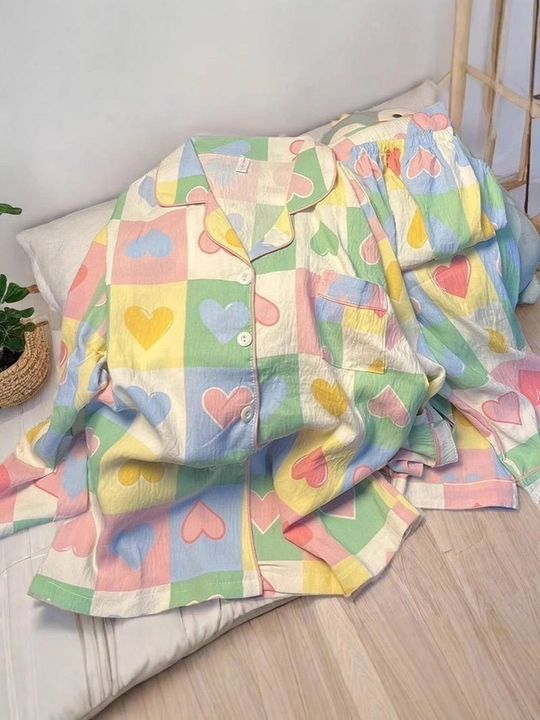 Ayollar uchun uzun yengli uzun shimli pijama – kuz, qish va bahor uchun