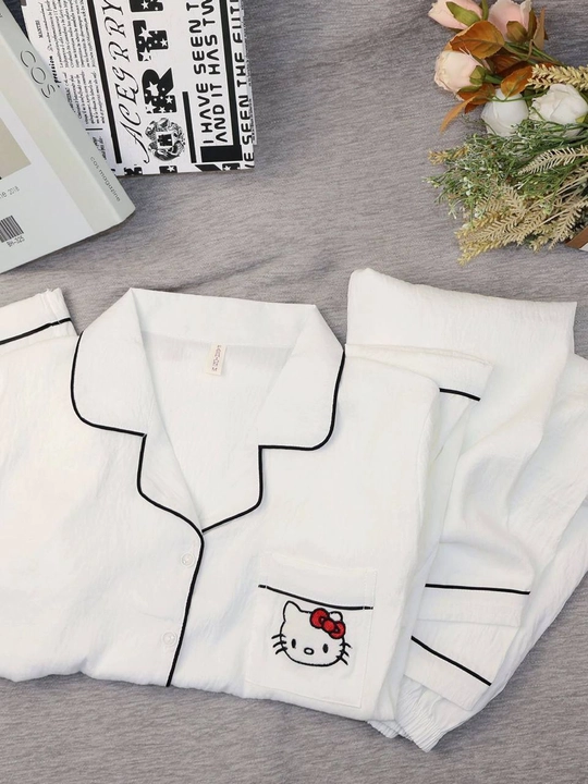 Ayollar uchun uzun yengli uzun shimli pijama – kuz, qish va bahor uchun