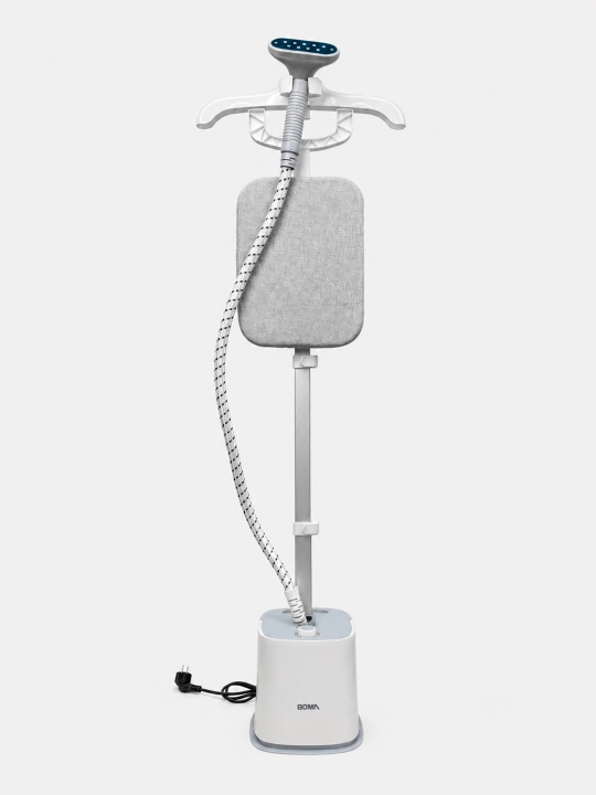 BOMA qo‘l va vertikal bug‘latgich (1500-2000 Vt), 17 soniyada tez isitiladi, 300 ml-2L