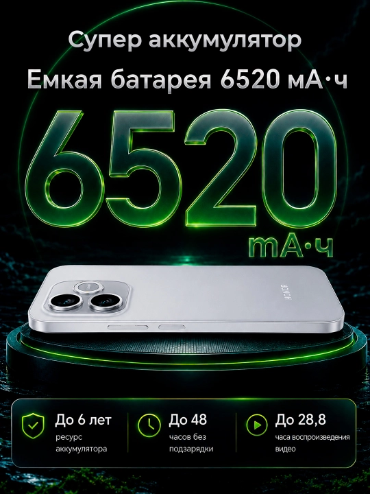 Смартфон Honor 600 Lite 5G, 8/256ГБ, 108МП камера, 6520 мАч, 120Гц AMOLED ультратонкий