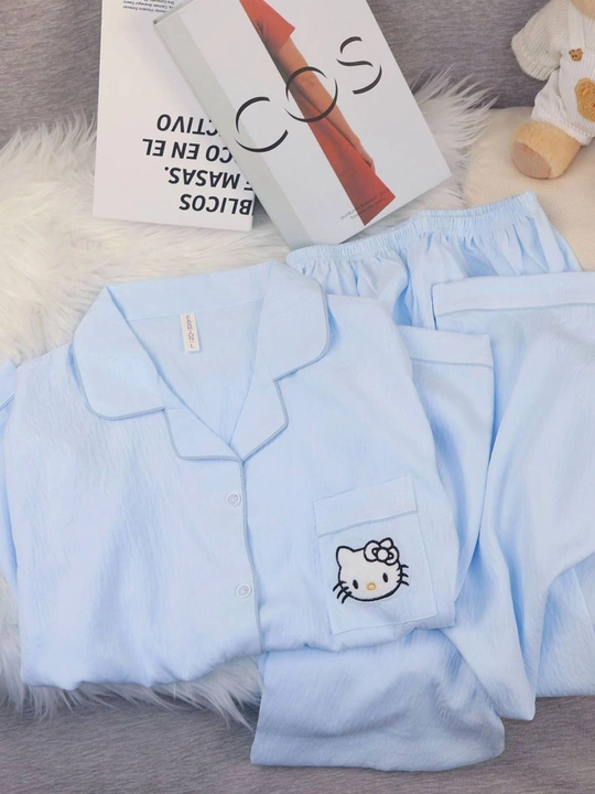 Ayollar uchun uzun yengli uzun shimli pijama – kuz, qish va bahor uchun
