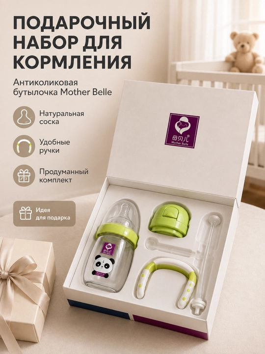 5 ta yangi tug'ilgan chaqaloq uchun sovg'a to'plami - koreyscha, silikon, xavfsiz plastik