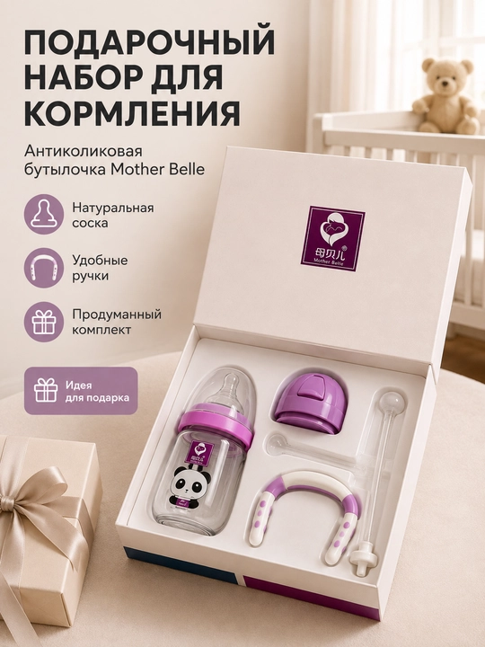 5 ta yangi tug'ilgan chaqaloq uchun sovg'a to'plami - koreyscha, silikon, xavfsiz plastik
