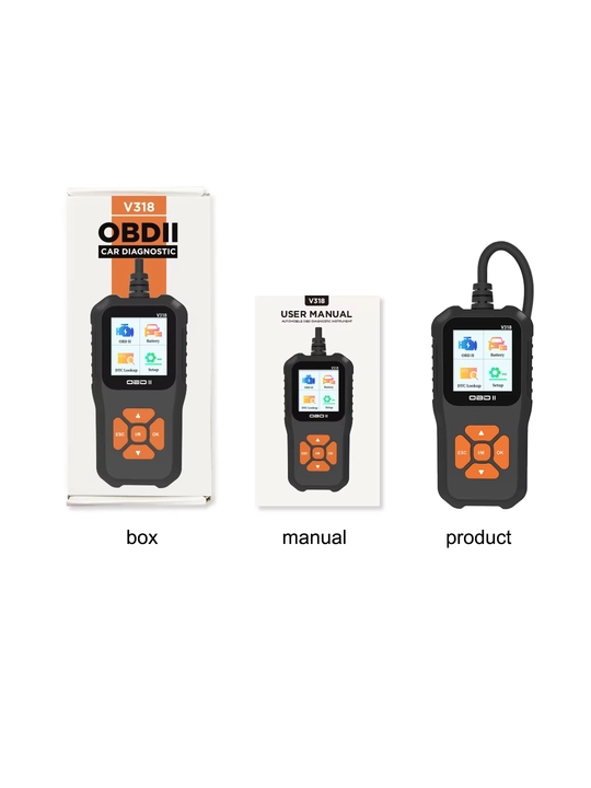 V318 OBD2 avtomobil diagnostika skaneri 12 V