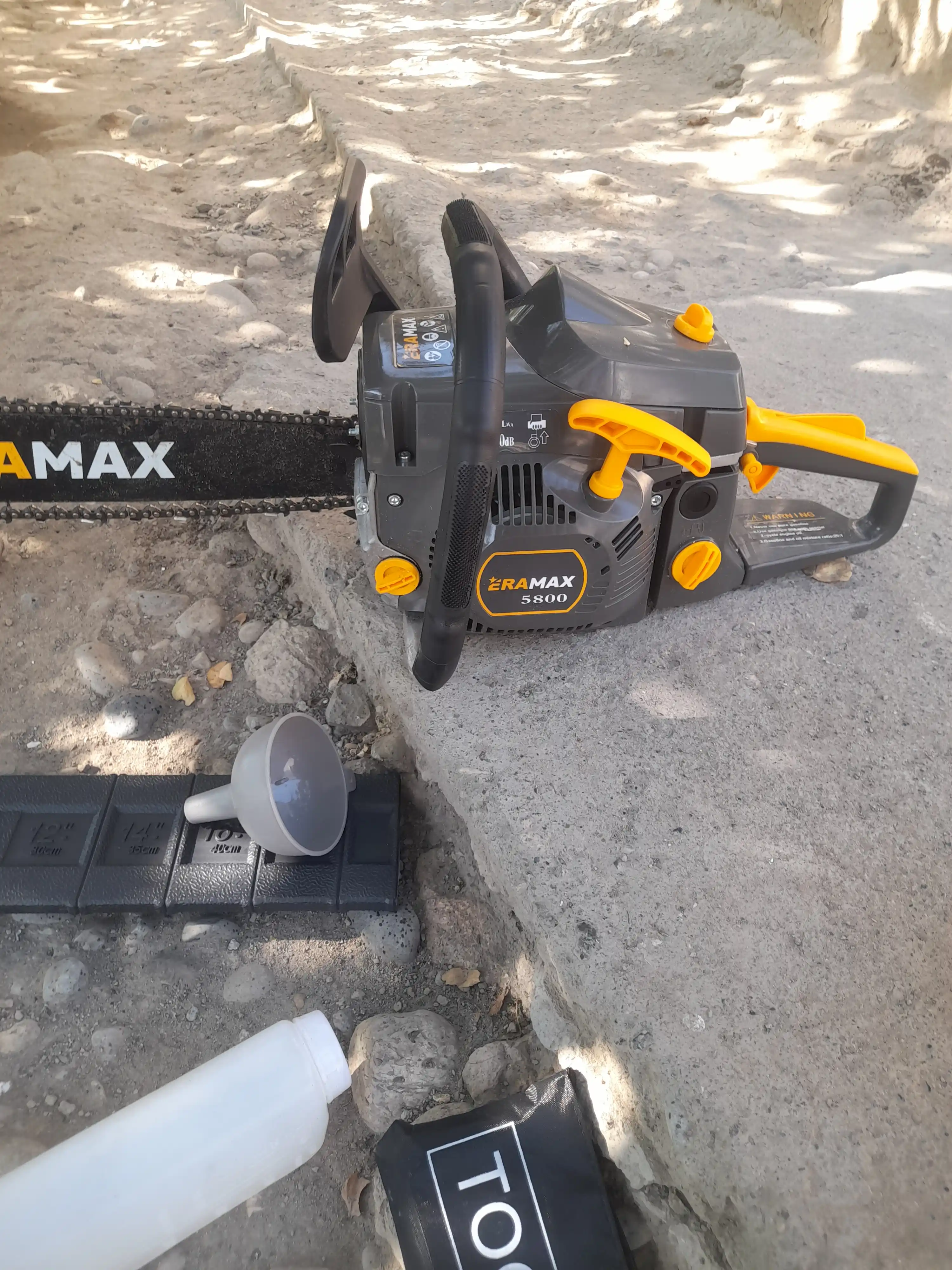 Matorli arra , ERAMAX 5800 benzinli zanjirli arra, pila professional