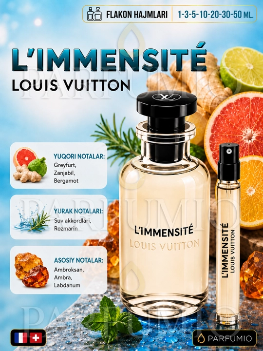 Limmensite-Louis Vuitton L’Immensité erkaklar atiri, LV parfum - 