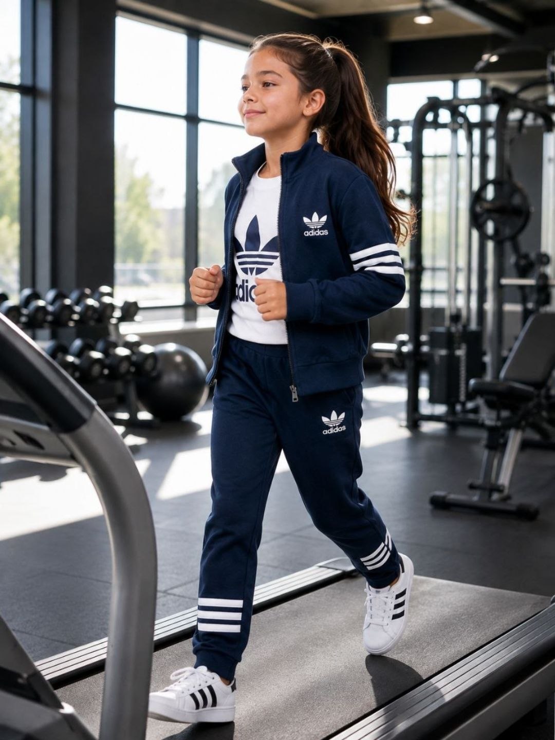 Комплект спортивной двойки и футболки для девочек 9-14 лет