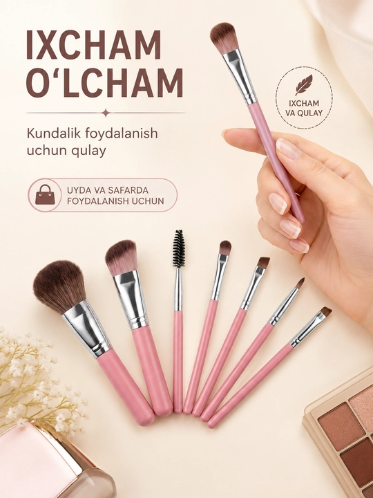 Набор кистей для макияжа из 8 профессиональных кистей, косметические кисти