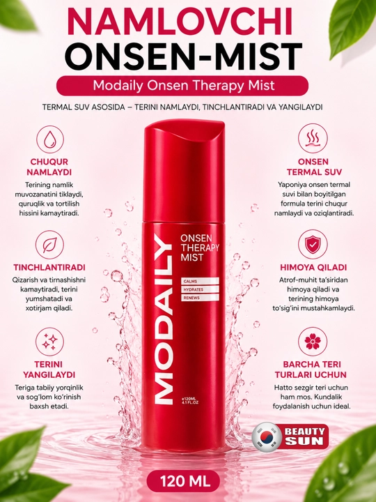 Namlovchi Onsen mist, Modaily, Onsen Therapy Mist, 120 мл