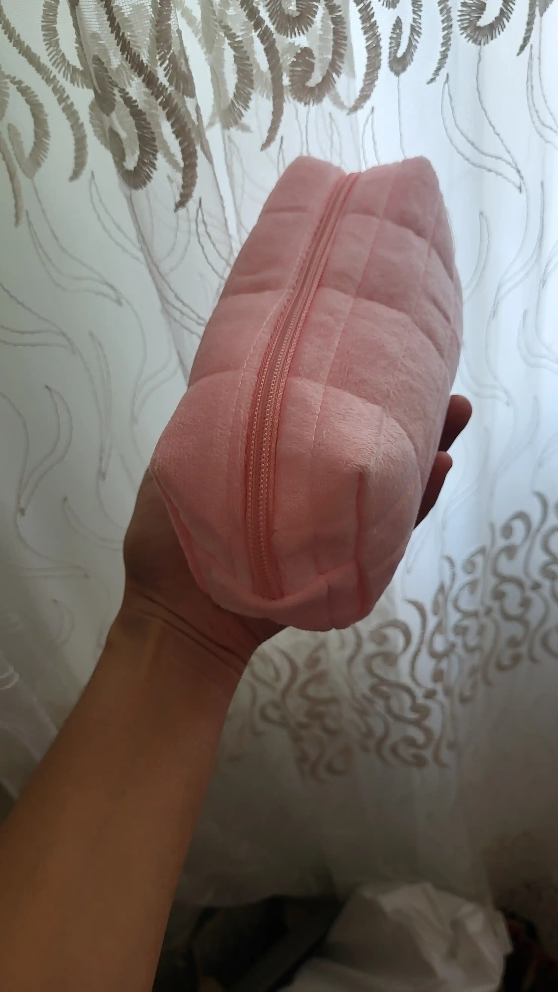 Косметичка женская для макияжа, 4 цвета, с ободком и спонжем