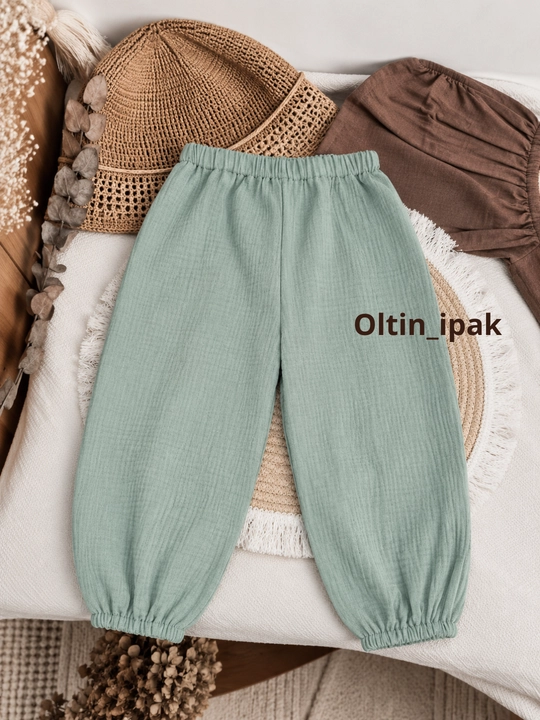 Organik paxtadan tayyorlangan bolalar muslin shimi - 