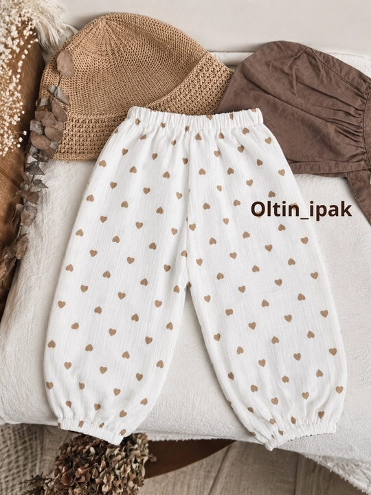 Organik paxtadan tayyorlangan bolalar muslin shimi - 