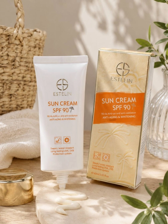 ESTELIN Sun Cream SPF 90 солнцезащитный крем для лица и тела, 60 мл