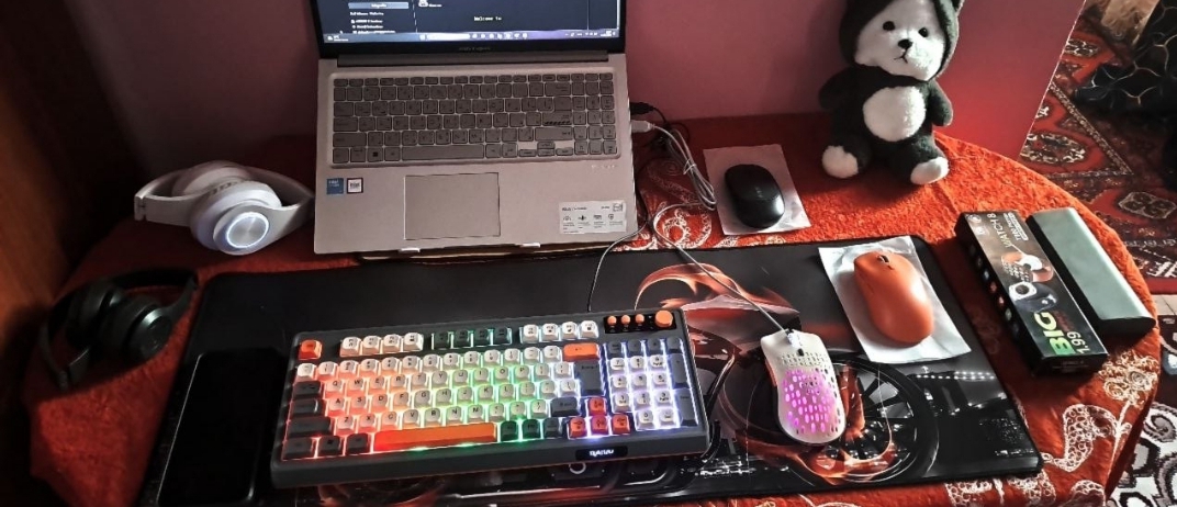 O'yin kompyuteri sichqonchasi va klaviaturaga gilamcha, 80 x 30 sm
