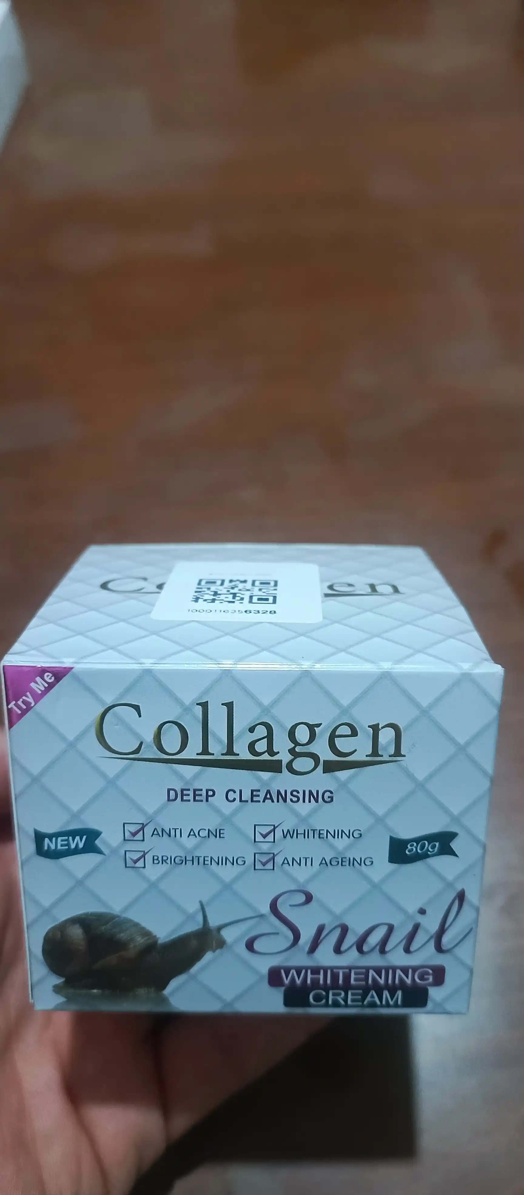 Oziqlantiruvchi, namlantiruvchi yuz uchun krem, shilliqurt ekstrakti Collagen, 80 gr