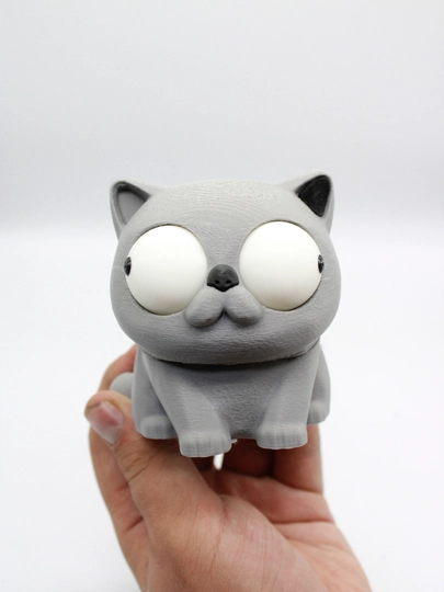 Интерактивная игрушка с подвижными глазами 3D / Детская фигурка антистресс на стол