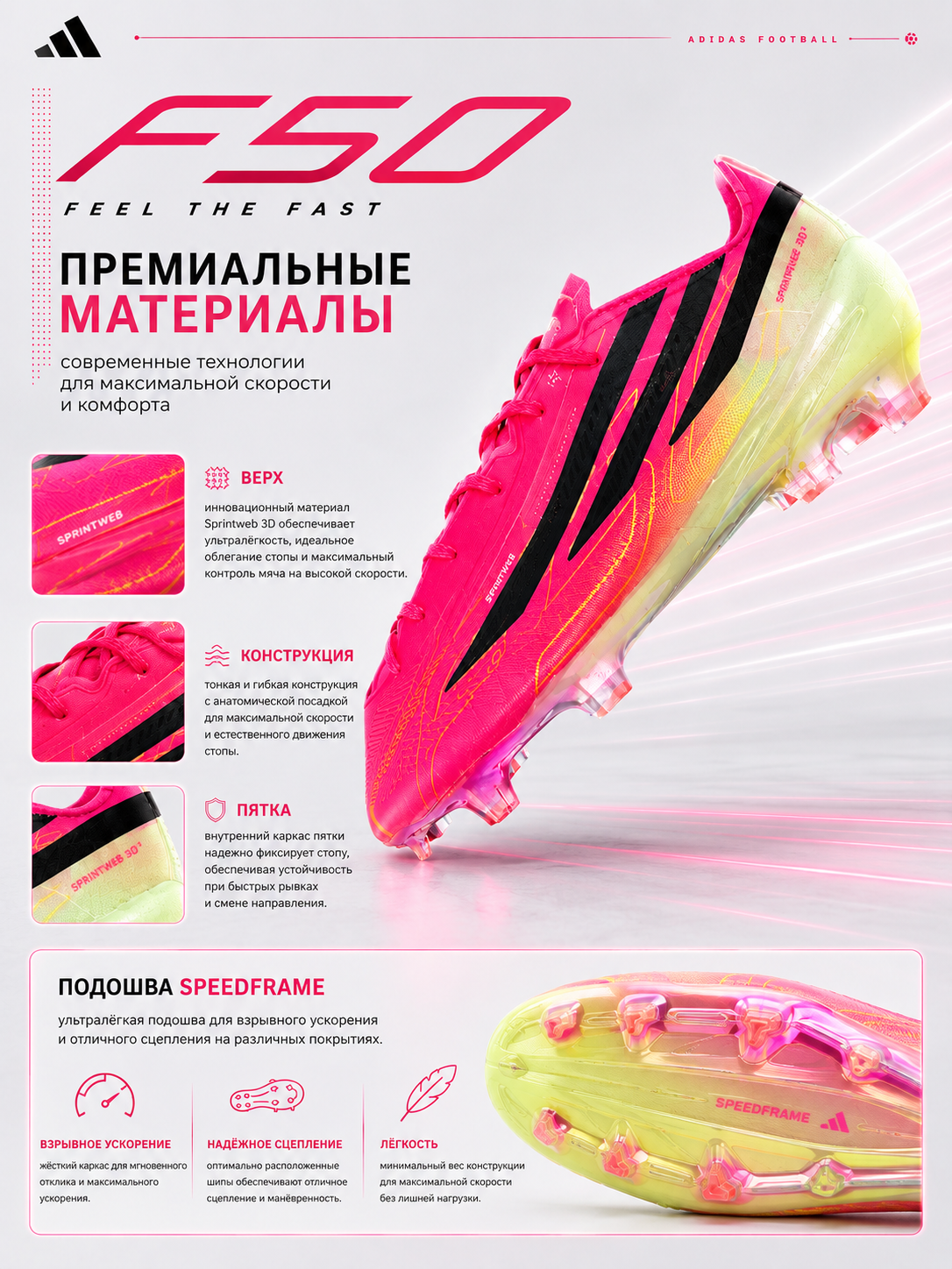 Футбольные бутсы, бутсы adidas, adidas f50, бутсы для футбола, мужские бутсы
