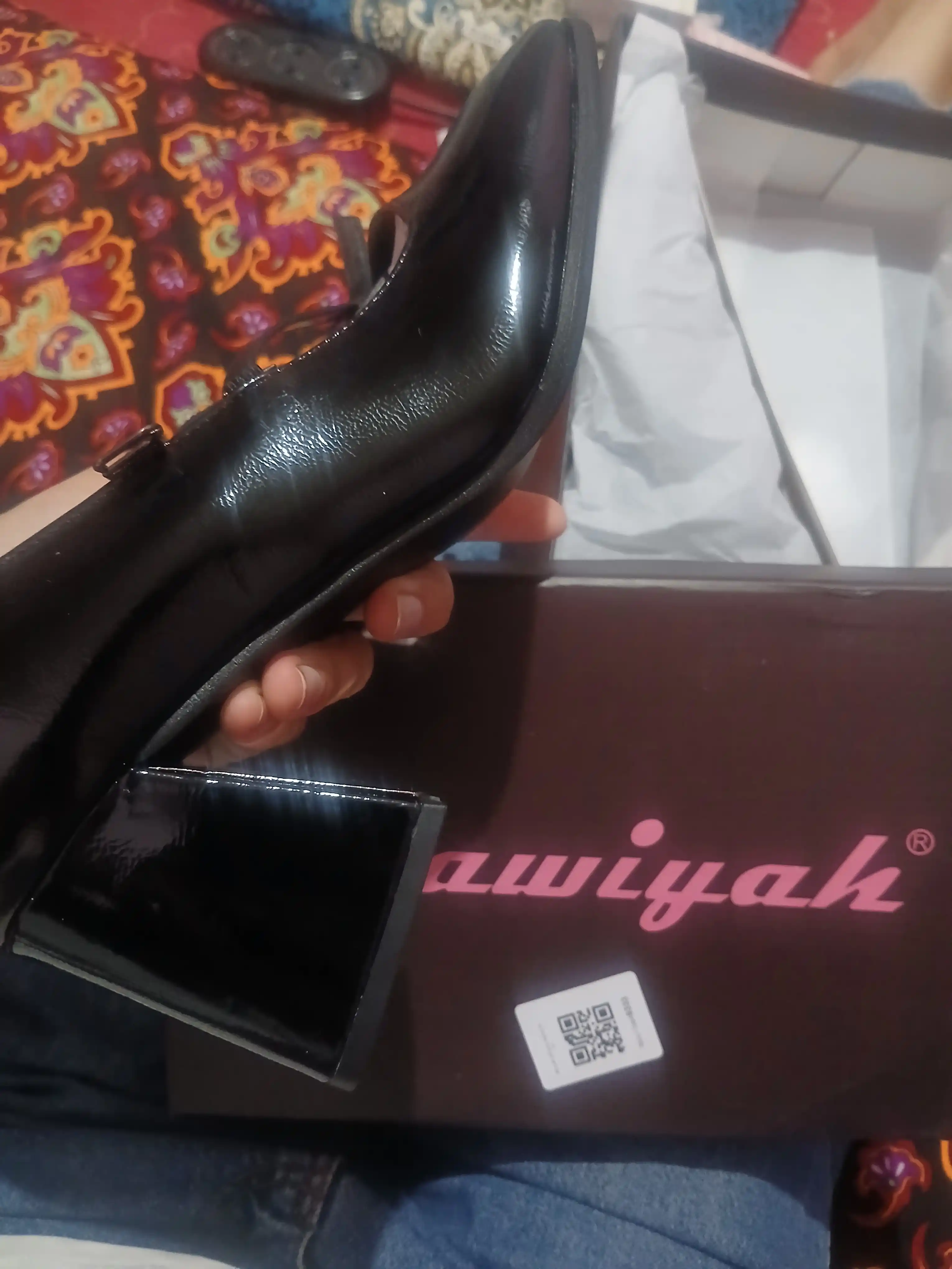 Ayollar uchun ikki tasmali Mary Jane tufli — oq