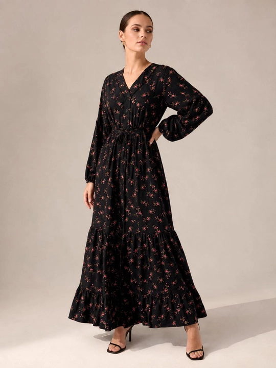 Платье женское длинное с поясом, нарядное платье макси, размеры 48–54